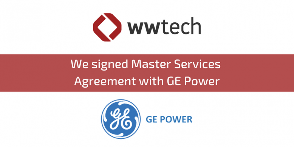 AGREEMENT BETWEEN WWTECH AND GE POWER